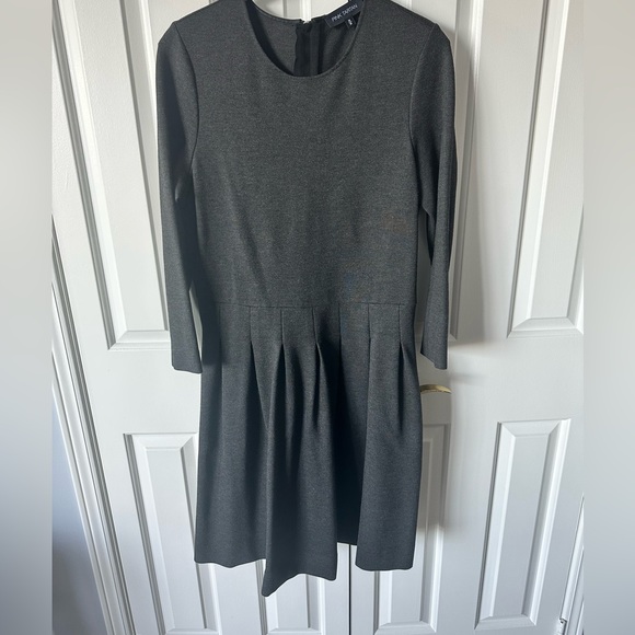 Rare Pink Tartan stretch skater dress. Dark Grey. Size M - Picture 1 of 5